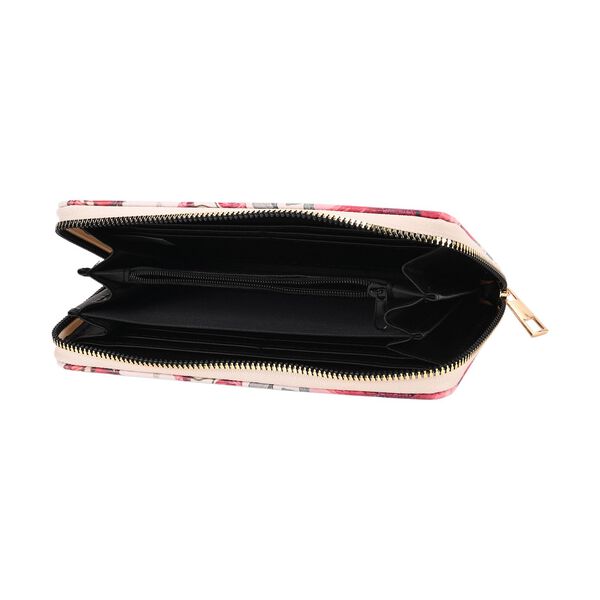 Schmetterlingsmuster-Geldbörsen-Set und bedruckter Schal aus 100% Seide image number 5