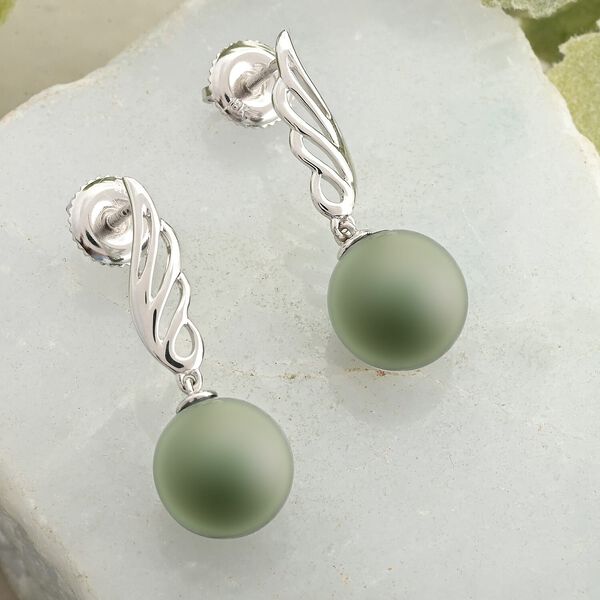 ILIANA zertifiziert und gepr&uuml;ft AAA Tahiti Perle Ohrringe in 750 Wei&szlig;gold image number 1