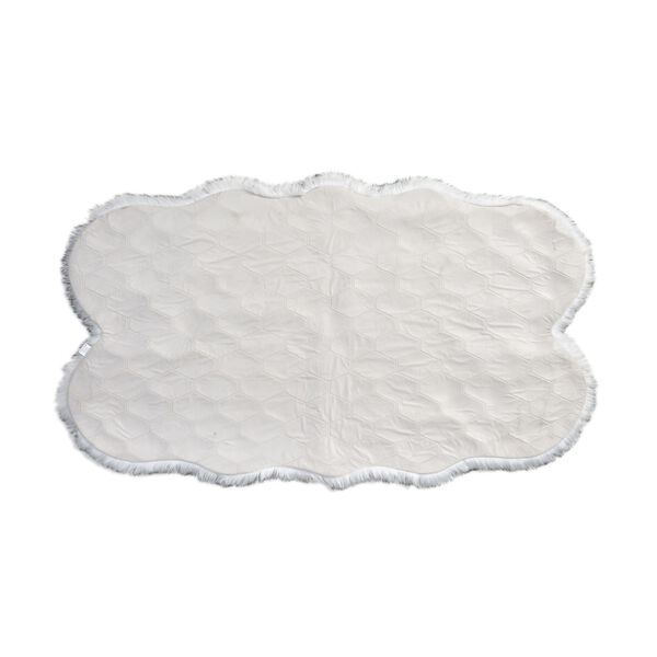 Seidenweicher, gewebter Kunstfellteppich, 180x100 cm, weiß image number 3