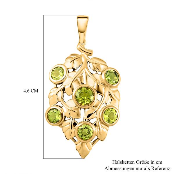 Nat&uuml;rlicher Peridot-Anh&auml;nger in Silber, 3,54 ct. image number 6