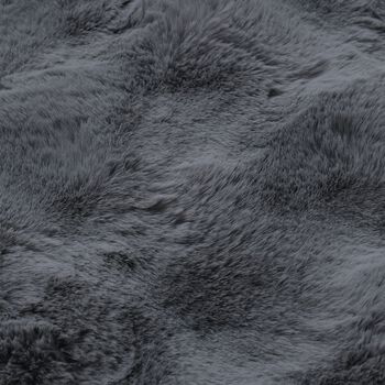 2-tlg. Zierkissenbez&uuml;ge, 60x60 cm und 45x45 cm, dunkelgrau