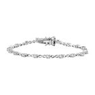 Moissanit Armband ca. 20 cm 925 Silber rhodiniert ca. 2,12 ct.