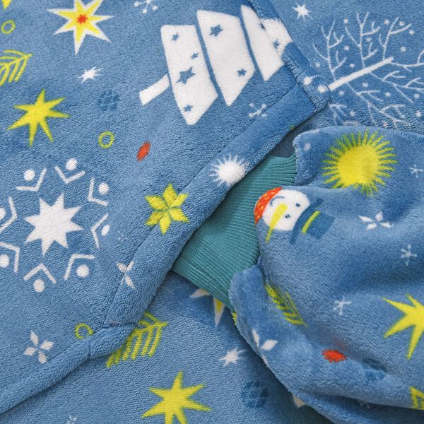 Doppellagige Hoodie-Decke mit Sherpa-Futter image number 6