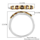 Natürlicher Jenipapo Andalusit Ring 925 Silber Bicolor  ca. 0,56 ct image number 6
