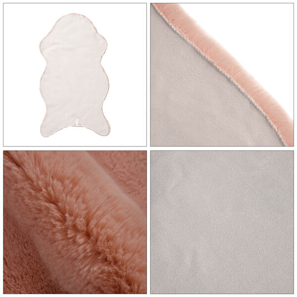 Luxury Edition: Superweicher Kunstfell-Teppich, Altrosa image number 4