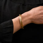 Fischgrätean-Armband 19cm in vergoldetem 925 Silber image number 2