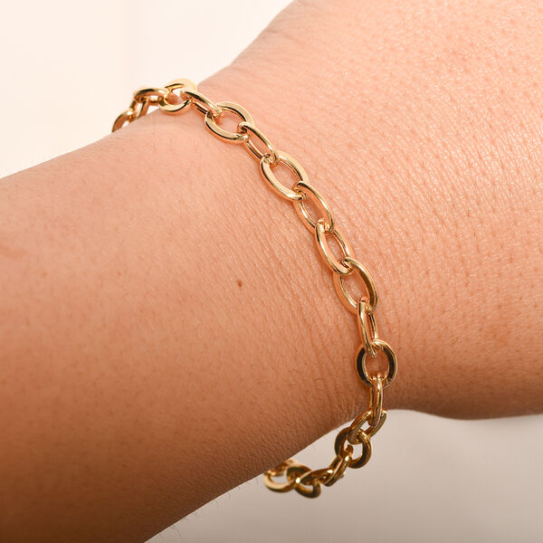 Kabelkette-Armband in 585 Gold, 19 cm image number 2