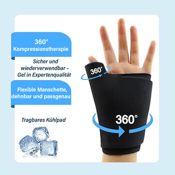 W&auml;rme- und K&auml;ltetherapie - Kompressions-Handgelenkbandage