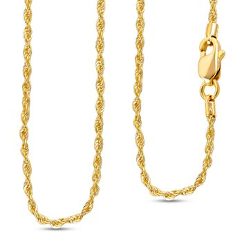 ILIANA - Diamantschliff Kordelkette, ca. 50 cm, 750 Gold