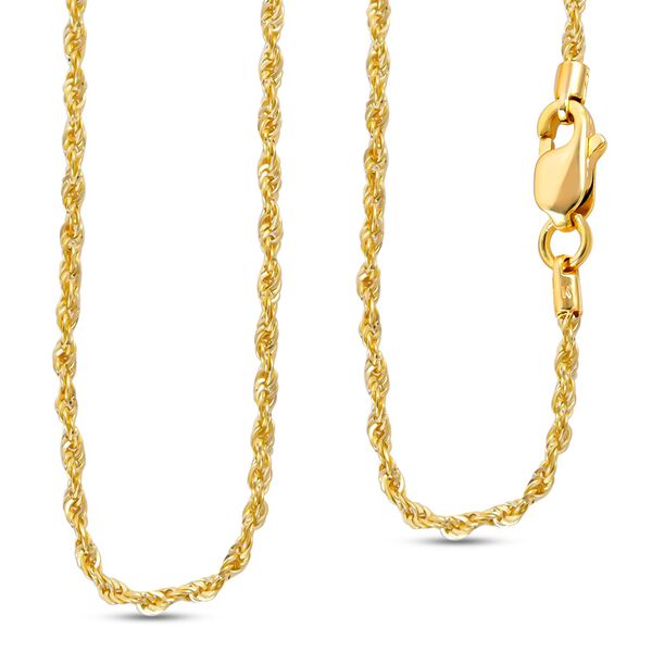 ILIANA - Diamantschliff Kordelkette, ca. 50 cm, 750 Gold