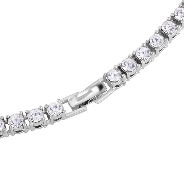 Kristall-Schmuckset in Silberton image number 5