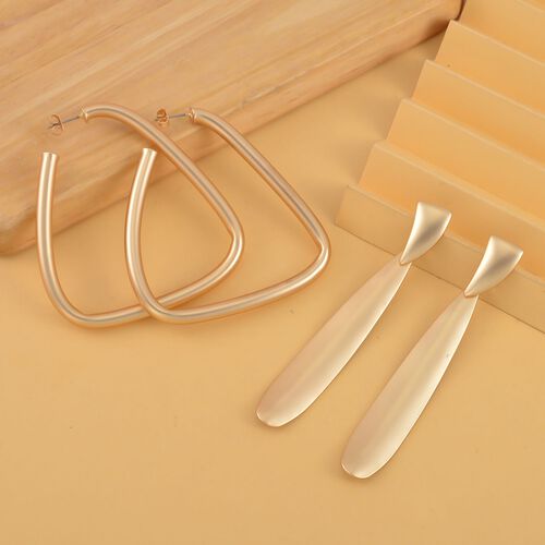2er Set - geometrische Design-Ohrringe im Schmuckset image number 1