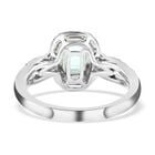 Rhapsody AAAA Paraiba Turmalin und Diamant-Halo-Ring, VS E-F, 950 Platin, 1,00 ct. image number 4