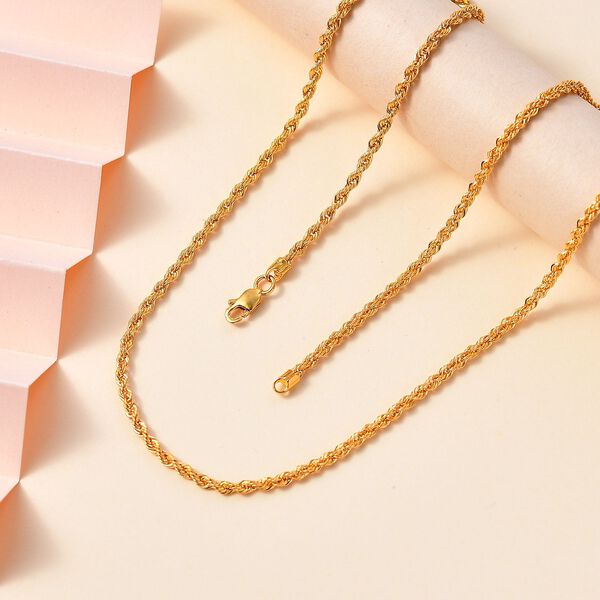 Seilkette in 915 Gelbgold, 50cm image number 10