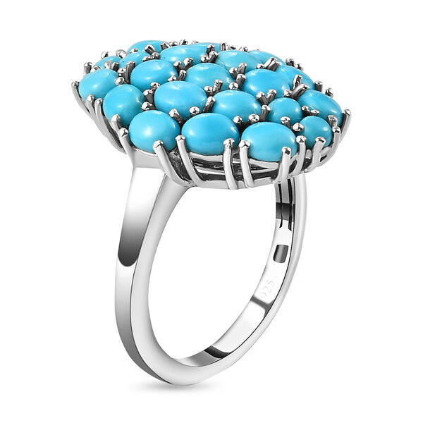 Amerikanischer, Nat&uuml;rlicher Sleeping Beauty T&uuml;rkis-Ring, 925 Silber platiniert  ca. 2,47 ct image number 5