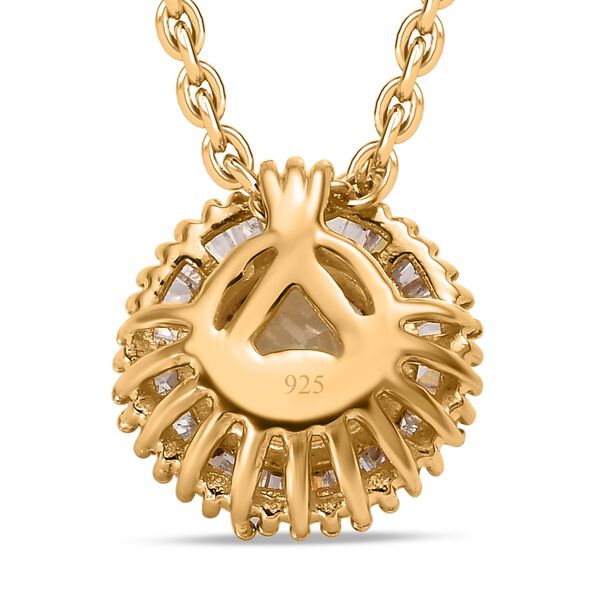 Triphan und Diamant Anhänger mit Kette - 1,09 ct. image number 4