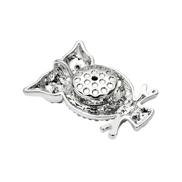 Schwarze und wei&szlig;e Kristall-Brosche image number 5