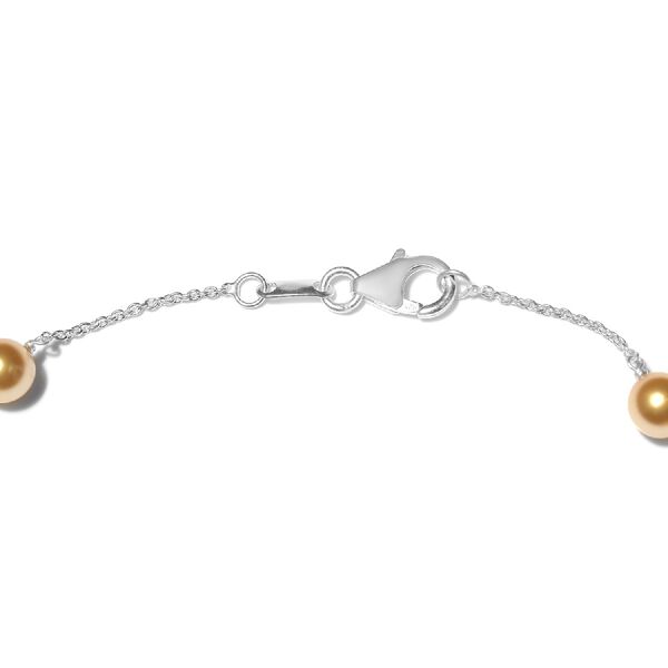 LUSTRO STELLA &ouml;sterreichische, goldene Perle Kristall 45 Cms Halskette- 27,5 ct. image number 5