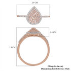 Natürlicher Rosa Diamant und Weißer Diamant zertifiziert I1-I2 Ring 585 Gold image number 5