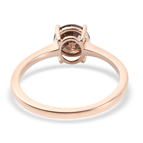 Close Out Deal Nat&uuml;rlicher Champagner Diamant zertifiziert I2-I3 Solit&auml;r Ring 375 Ros&eacute;gold image number 6