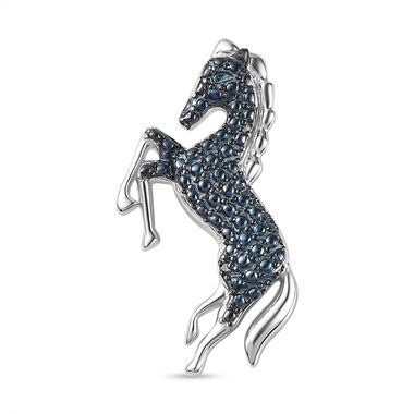 Pferd Anhänger mit blauen Diamantakzenten