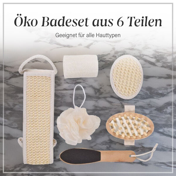 &Ouml;ko Badeset aus 6 Teilen image number 1