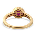 Afrikanischer Rubin Ring 925 Silber vergoldet  ca. 1,31 ct image number 5