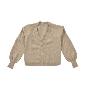 LA MAREY - Strickjacke mit Kn&ouml;pfen, beige
