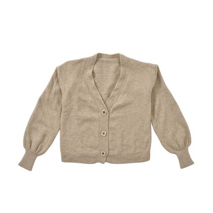 LA MAREY - Strickjacke mit Kn&ouml;pfen, beige