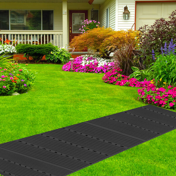 11er-Set - Terrassenfliesen aus WPC mit Falzung, Dunkelgrau&nbsp; image number 3