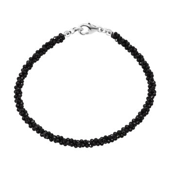 Schwarzes Spinell 19cm Armband - 20 ct.