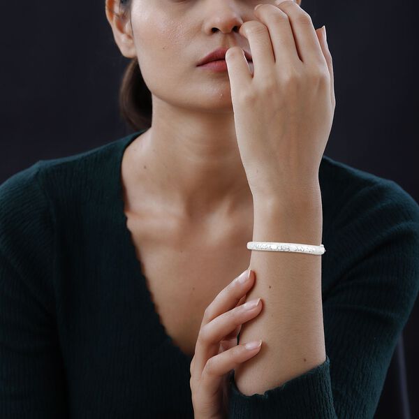 Royal Bali Kollektion- strukturierter Armrief, 19cm image number 2