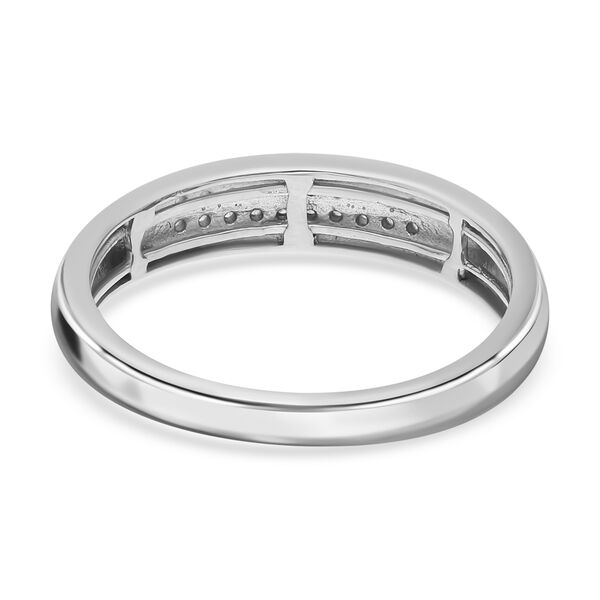 Diamant Ring in platiniertem Silber - 0,10 ct. image number 5