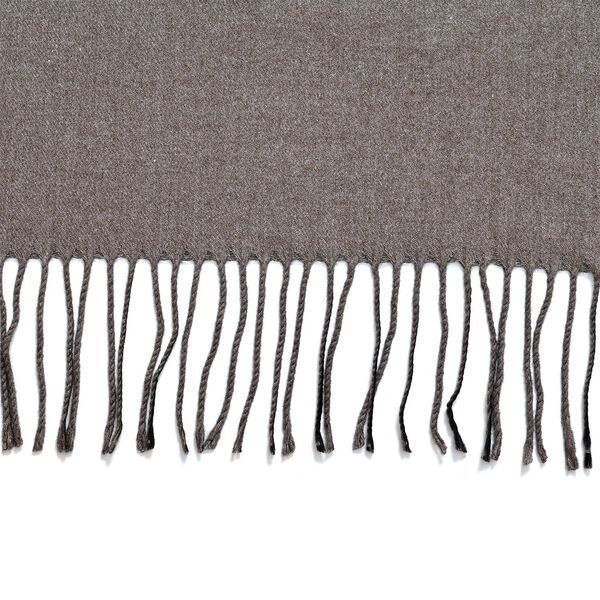 Supersoft Doppelgewebter Schal mit Fransen, zweifarbig, grau image number 3