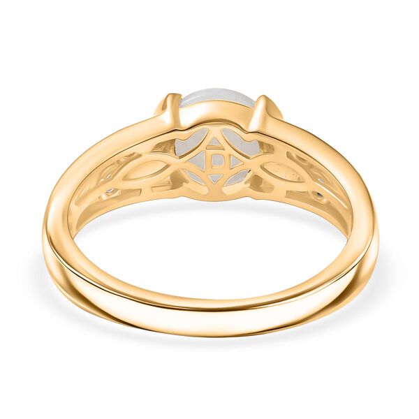 D'Joy AA nat&uuml;rlicher, &auml;thiopischer Welo Opal und Moissanit Ring - 1 ct. image number 6