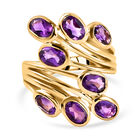 Afrikanischer Amethyst-Ring, 925 Silber vergoldet  ca. 3,34 ct image number 0
