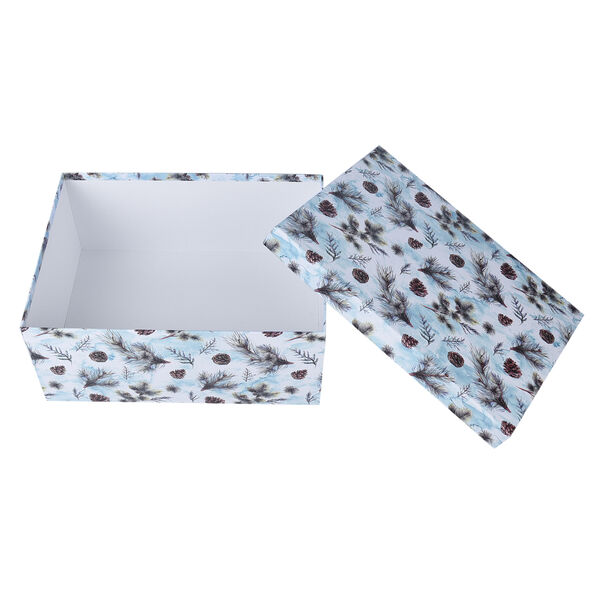 10er-Set Weihnachten Geschenkboxen, Weihnachtsmotiv, Blau&nbsp; image number 4