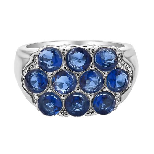 Lila Zirkonia Ring, reiner Edelstahl (Größe 16.00) ca. 2,00 ct image number 0