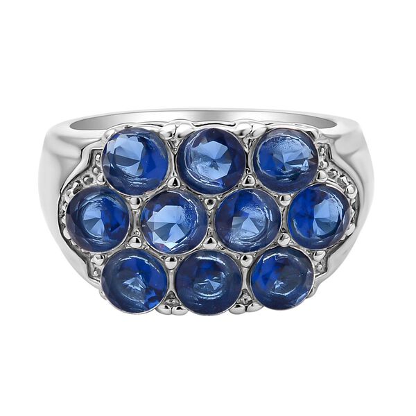 Lila Zirkonia Ring, reiner Edelstahl (Größe 16.00) ca. 2,00 ct image number 0
