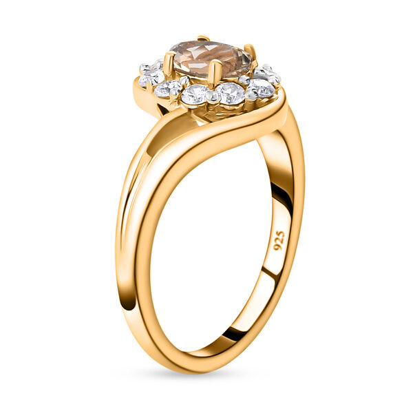 AAA Turkizit und weißer Zirkon-Ring - 0,96 ct. image number 6