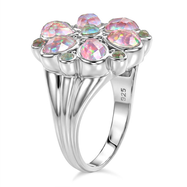 Sajen Silber-Opal Dublett Ring 925 Silber rhodiniert (Gr&ouml;&szlig;e 19.00) ca. 3.33 ct image number 4