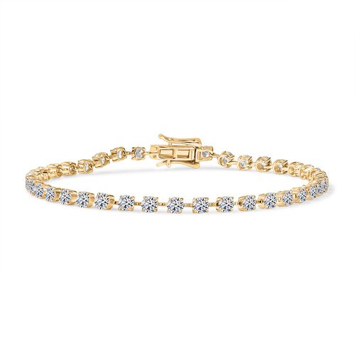 LUXURIANT DIAMOND- IGI zertifiziertes VS-EF Labor Diamant 19cm Armband in 375 Gelbgold - 4,4 ct. image number 0