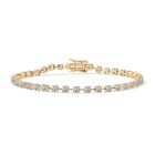LUXURIANT DIAMOND - Lab Grown Diamant VS-EF IGI zertifiziert Armband ca. 19 cm 375 Gelb Gold ca. 4.00 ct