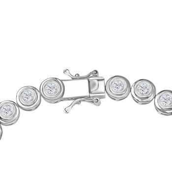 LUXURIANT DIAMOND - Lab Grown Diamant SI-GH Armband ca. 19 cm 925 Silber rhodiniert ca. 4.00 ct