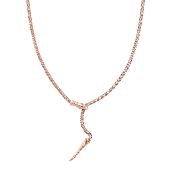 Flexible Schlangenkette, ros&eacute;vergoldet