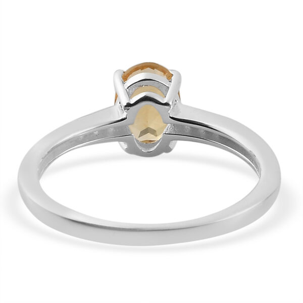 Citrin und Zirkon Ring 925 Silber  ca. 0,82 ct image number 6