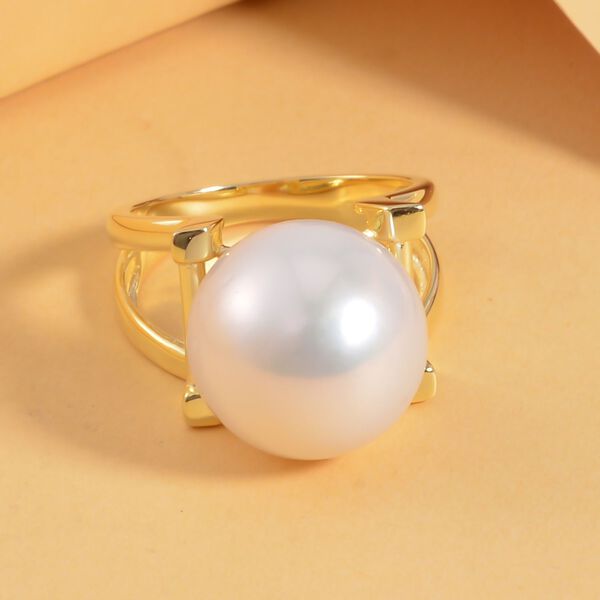 14-15mm wei&szlig;e Edison Perle image number 2