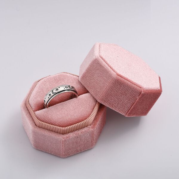 Nachthimmel Spinning Ring Geschenkset in platiniertem Silber image number 12