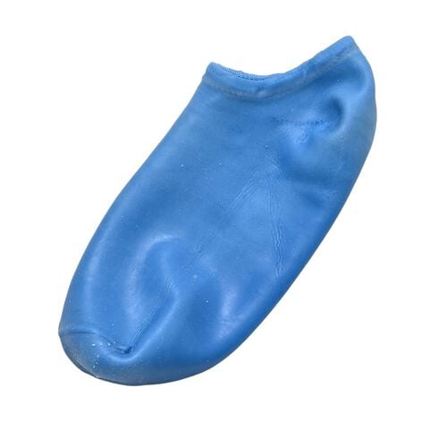 Paar Silikon-Feuchtigkeitssocken mit Anti-Rutsch-Noppen, ideal bei trockener und rissiger Haut, passend für Schuhgröße 36-41, Blau image number 1