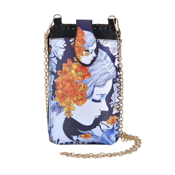 Handy Crossbody-Tasche aus Kunstleder, Frau image number 0